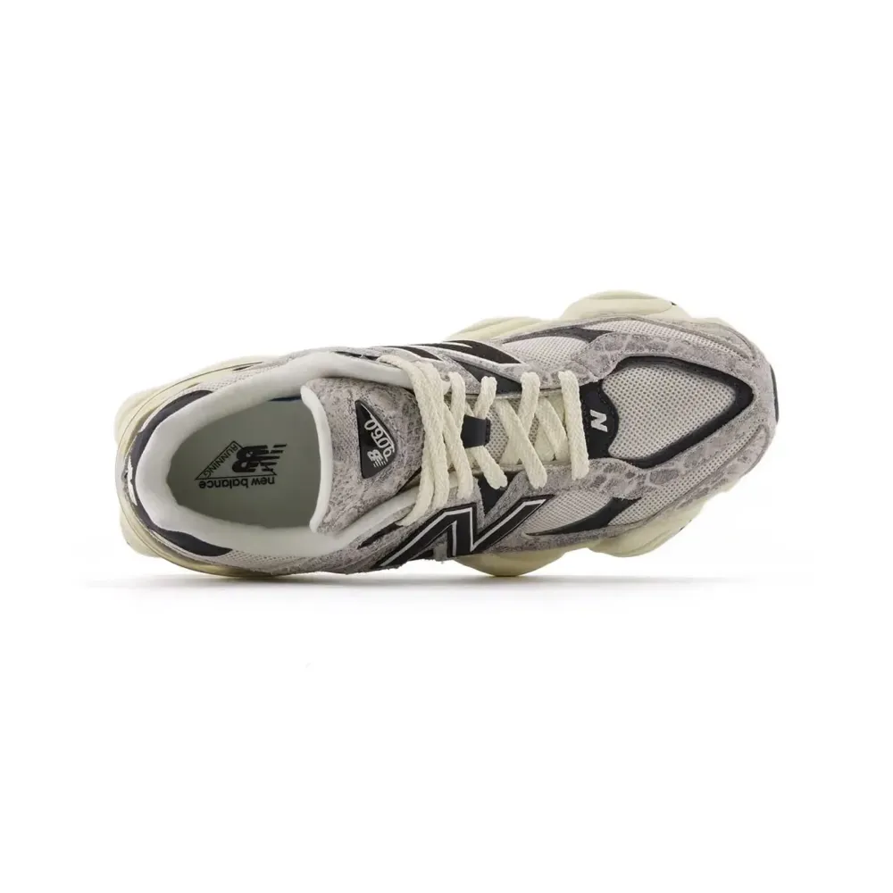 New Balance 9060 Year Of The Snake Grey Creme Black - Droper