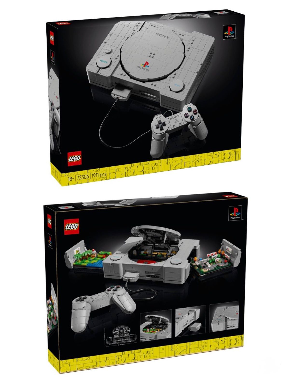 LEGO e PlayStation materializam a nostalgia dos anos 90 com réplica montável do console original