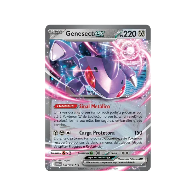 Genesect ex (67/86) Raio Preto Pokémon TCG