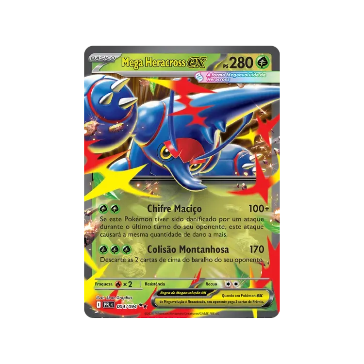 Mega Heracross ex (4/94) Fogo Fantasmagórico Pokémon TCG