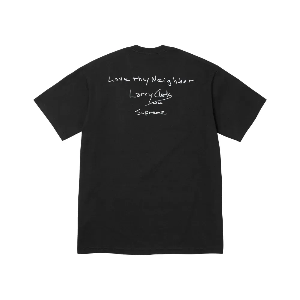 Larry Clark x Supreme Camiseta Neighbor Black FW26-W3 - Droper