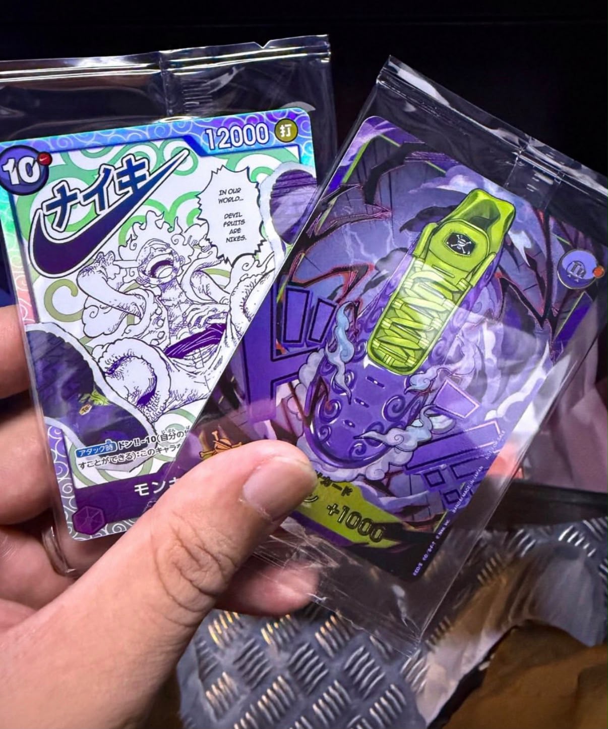 O Air Max Plus de One Piece e Nike inflaciona o mercado de cartas