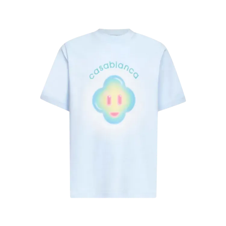 Camiseta Casablanca Smiley Logo Light Blue