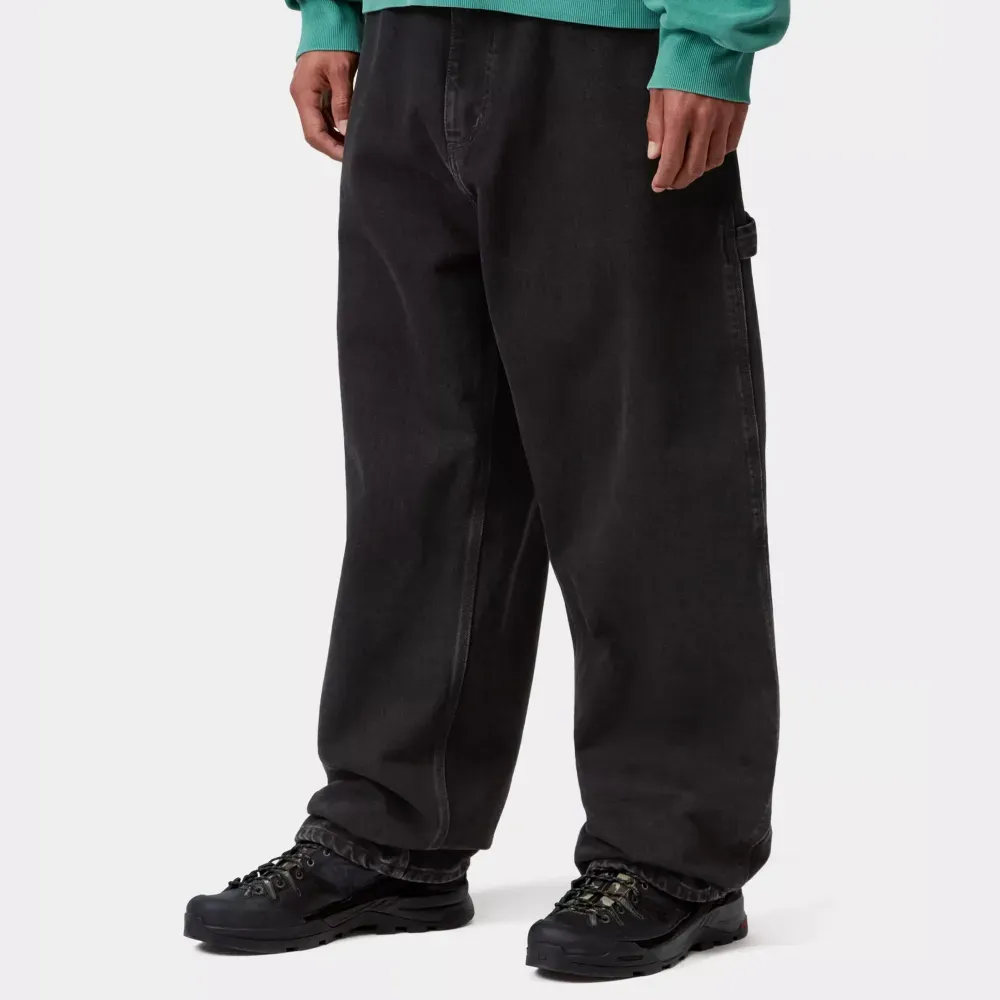 Calça Carhartt Belmont Pant Black Stone Washed foto 2