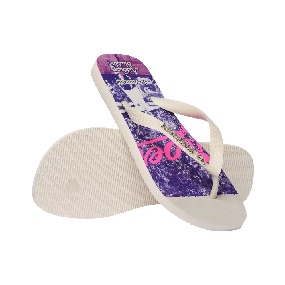 KidSuper x Havaianas Chinelo Top Futebol White foto 2