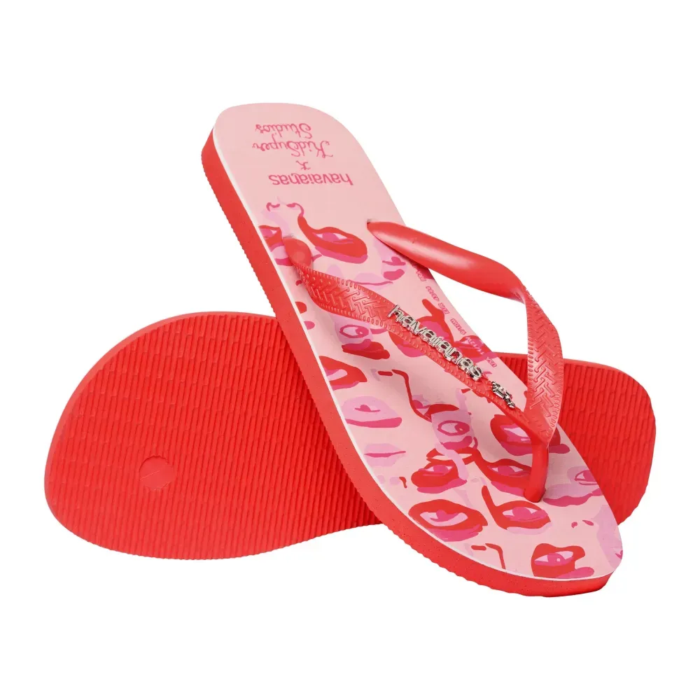 KidSuper x Havaianas Chinelo Top Camo Pink foto 3