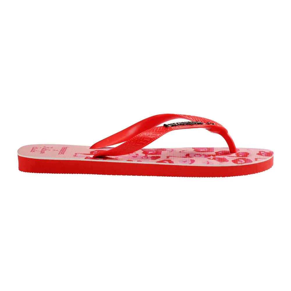 KidSuper x Havaianas Chinelo Top Camo Pink foto 1