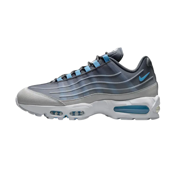 Nike Air Max 95 Big Bubble Tech Smoke Grey White Black Football Blue
