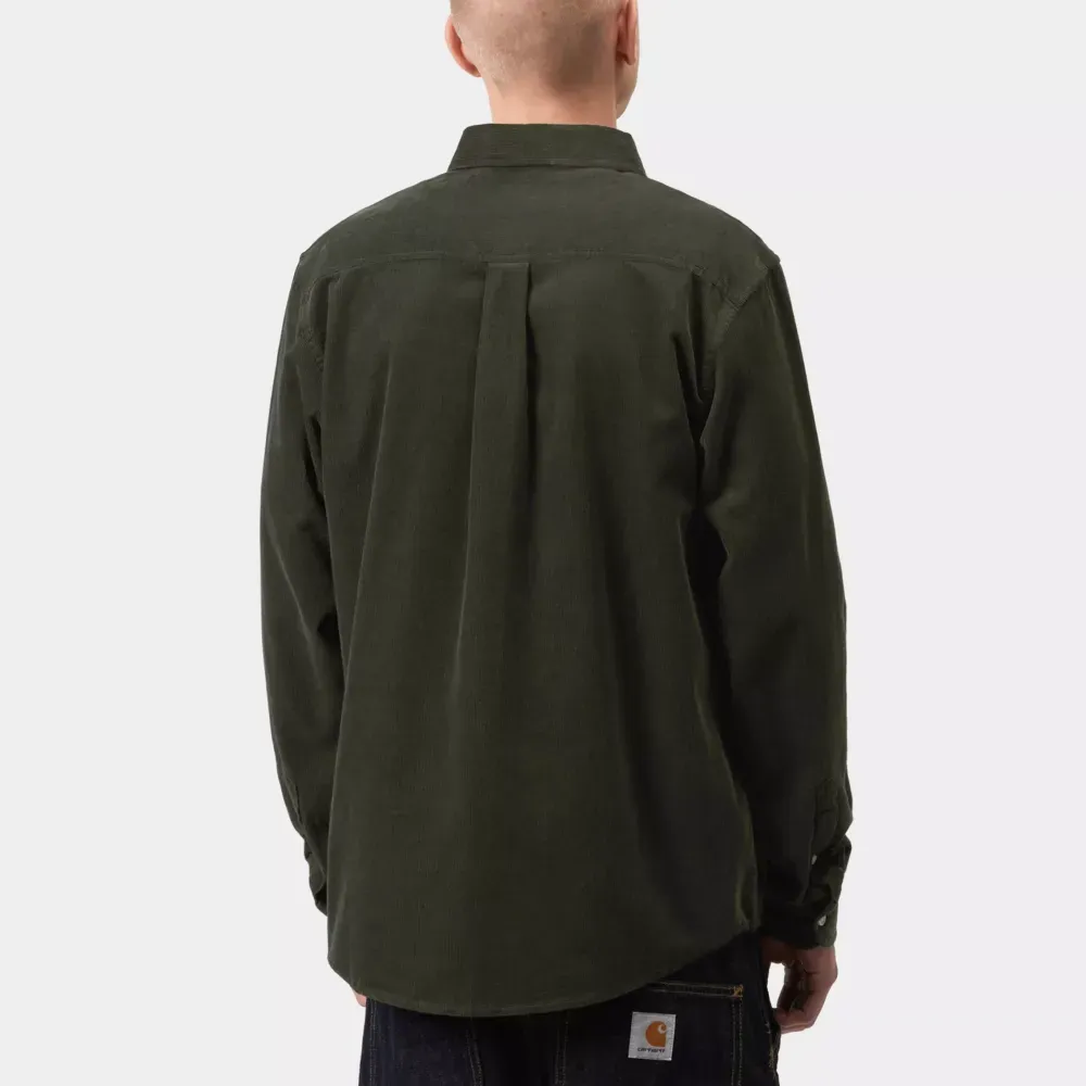Camisa Carhartt Madison Fine Cord Shirt Opuntia Wax foto 3