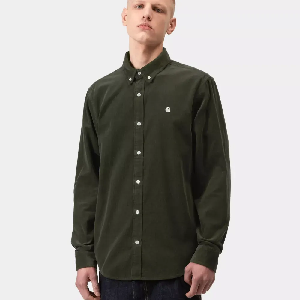 Camisa Carhartt Madison Fine Cord Shirt Opuntia Wax foto 2