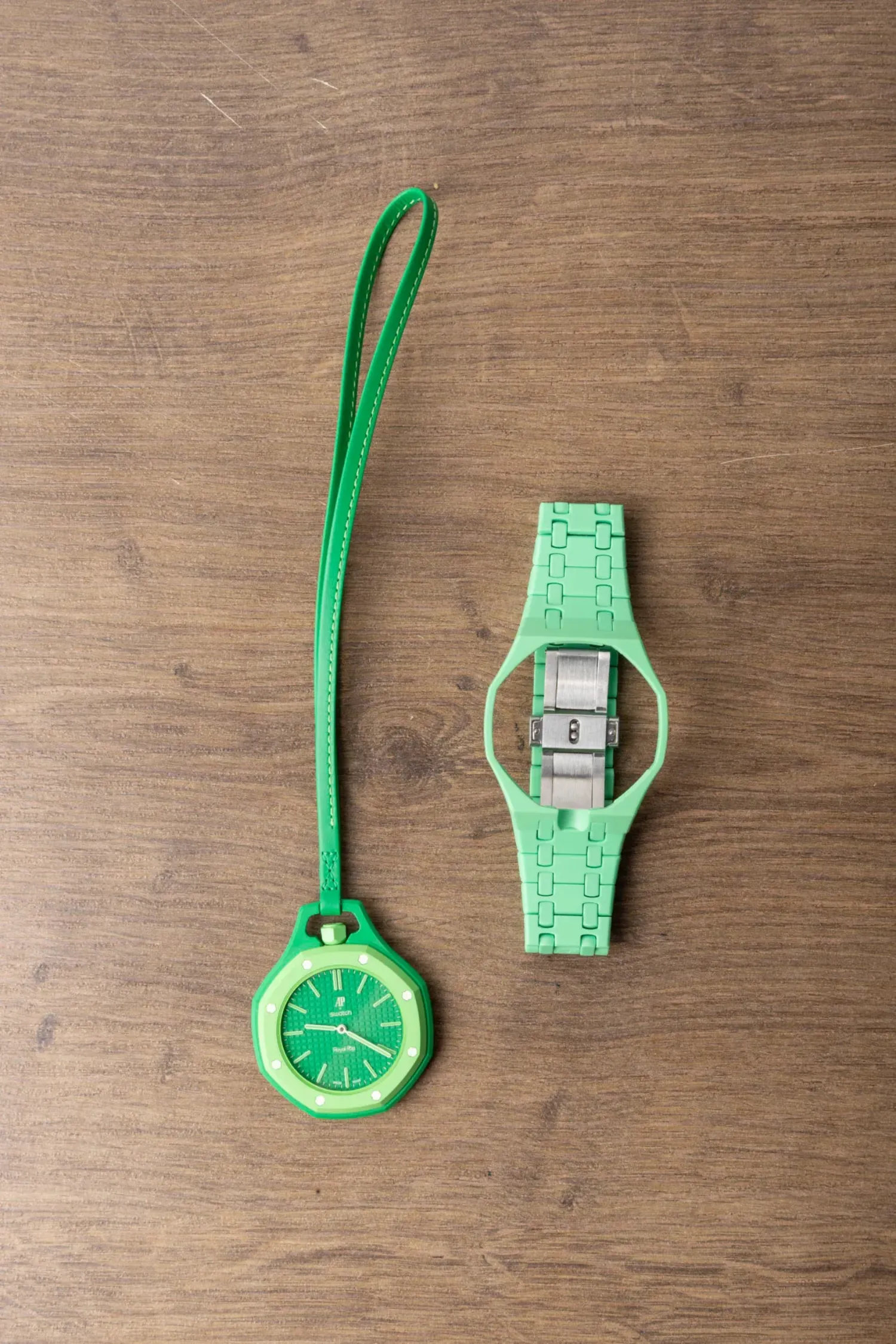 Audemars Piguet x Swatch Relógio Royal Pop GREEN EIGHT 40 mm
