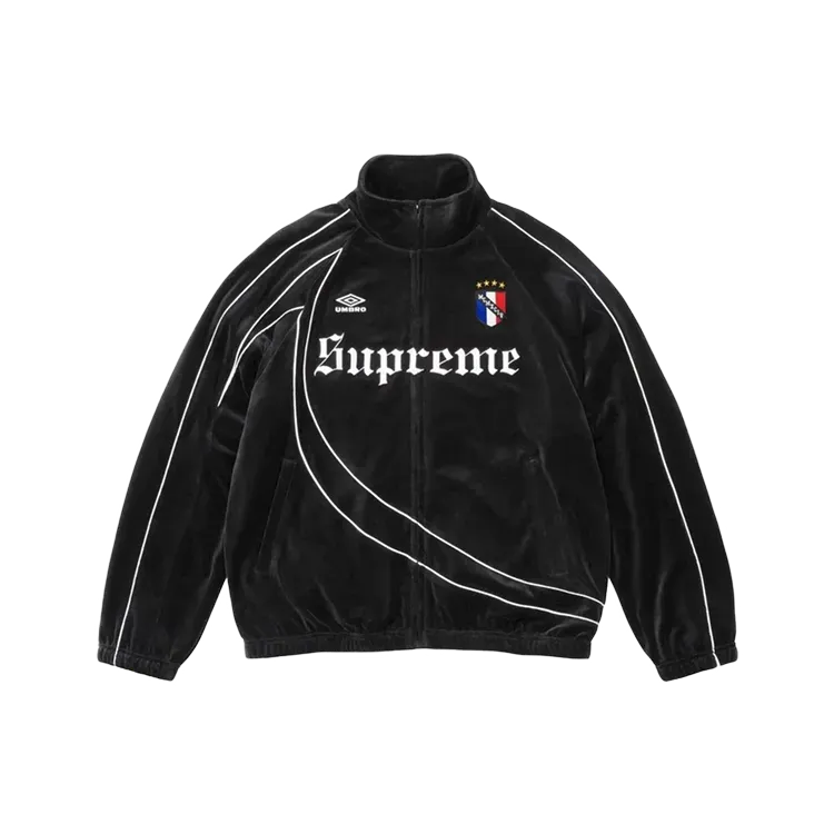 Umbro x Supreme Jaqueta Velour Track Black FW26-W4 - Droper