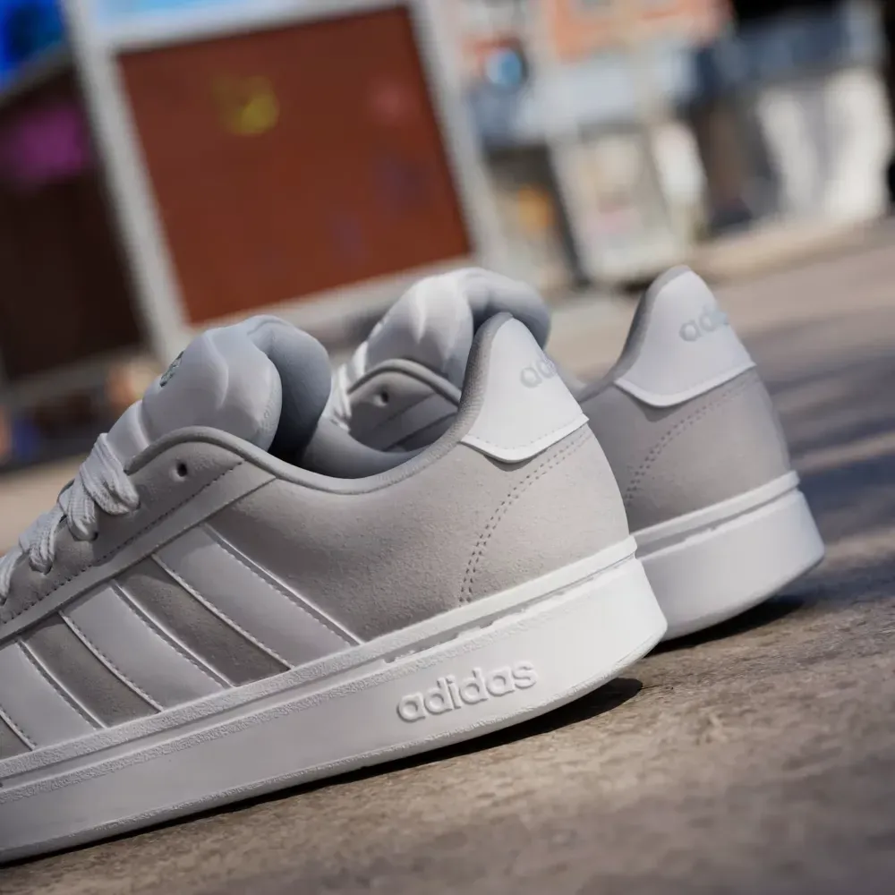 adidas Grand Court Alpha Grey Two Cloud White - Droper