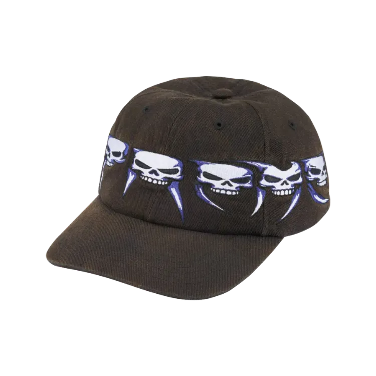 Boné Supreme Skulls Spellout 6-Panel Black FW26-W4