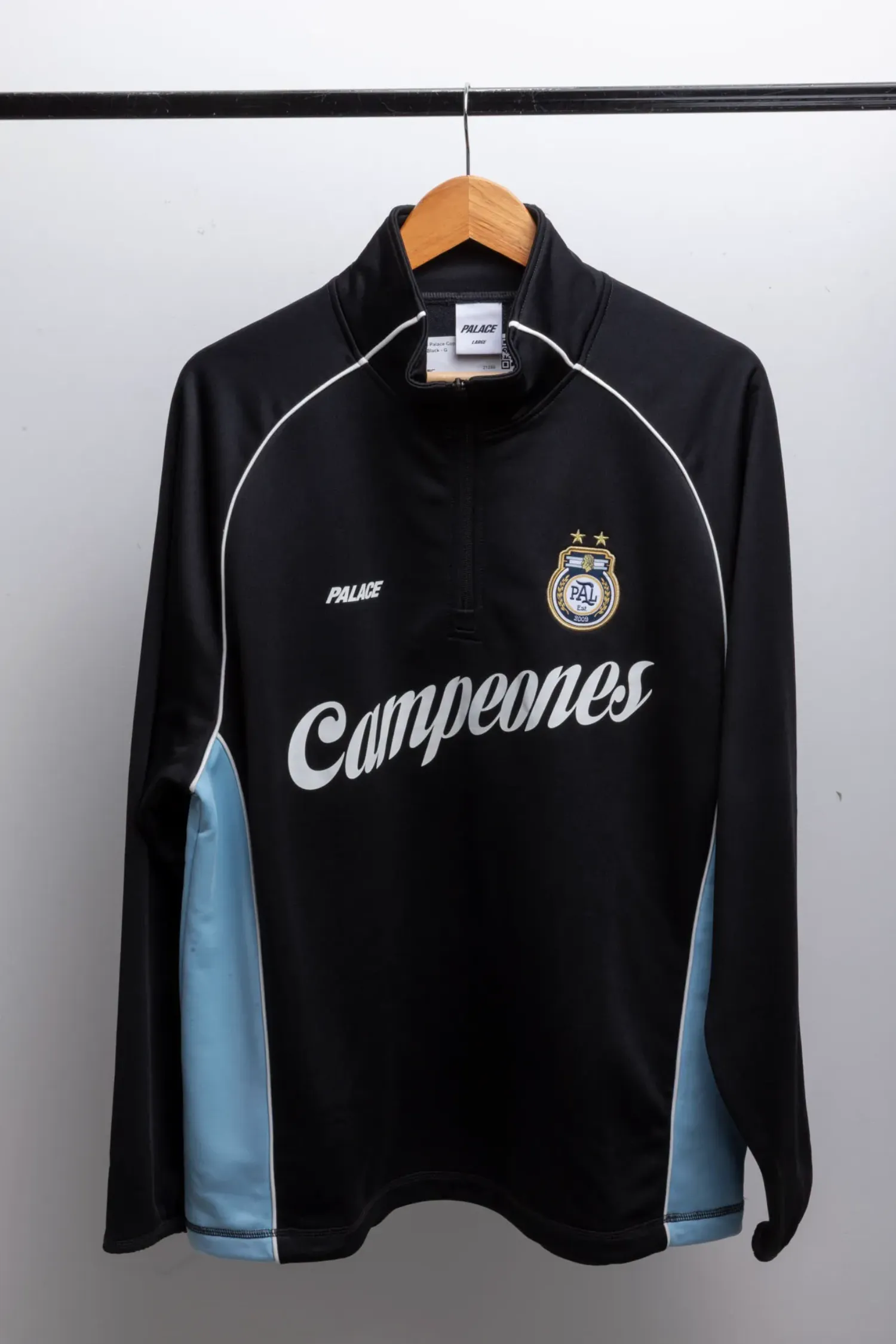 Jaqueta Palace Copa 1/4 Zip Techy Fleece Black