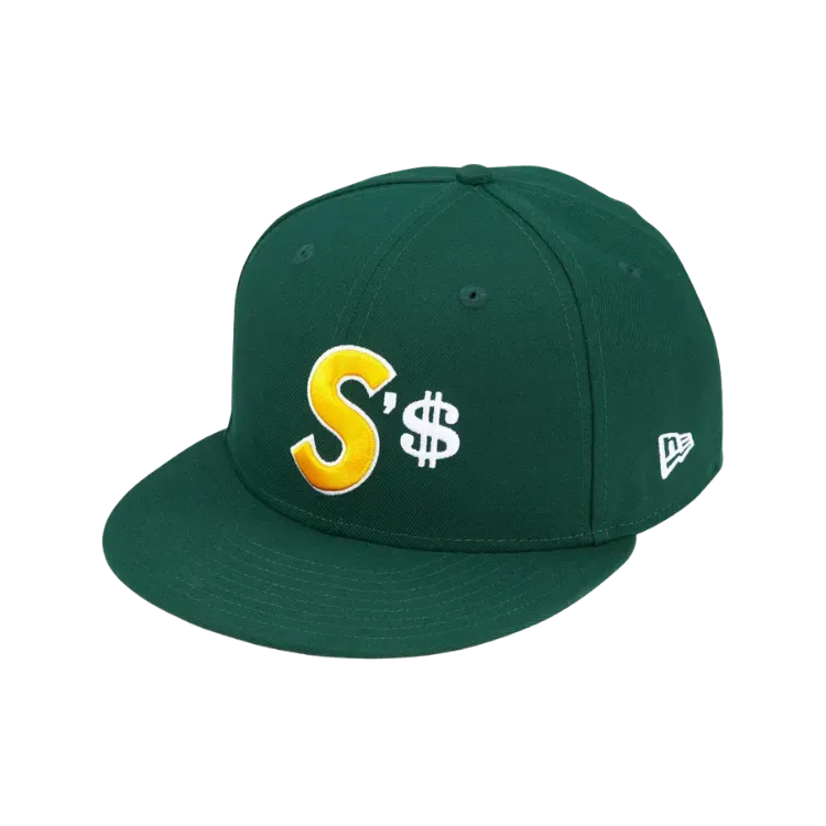New Era x Supreme Boné Money S Logo Dark Green FW26-W4