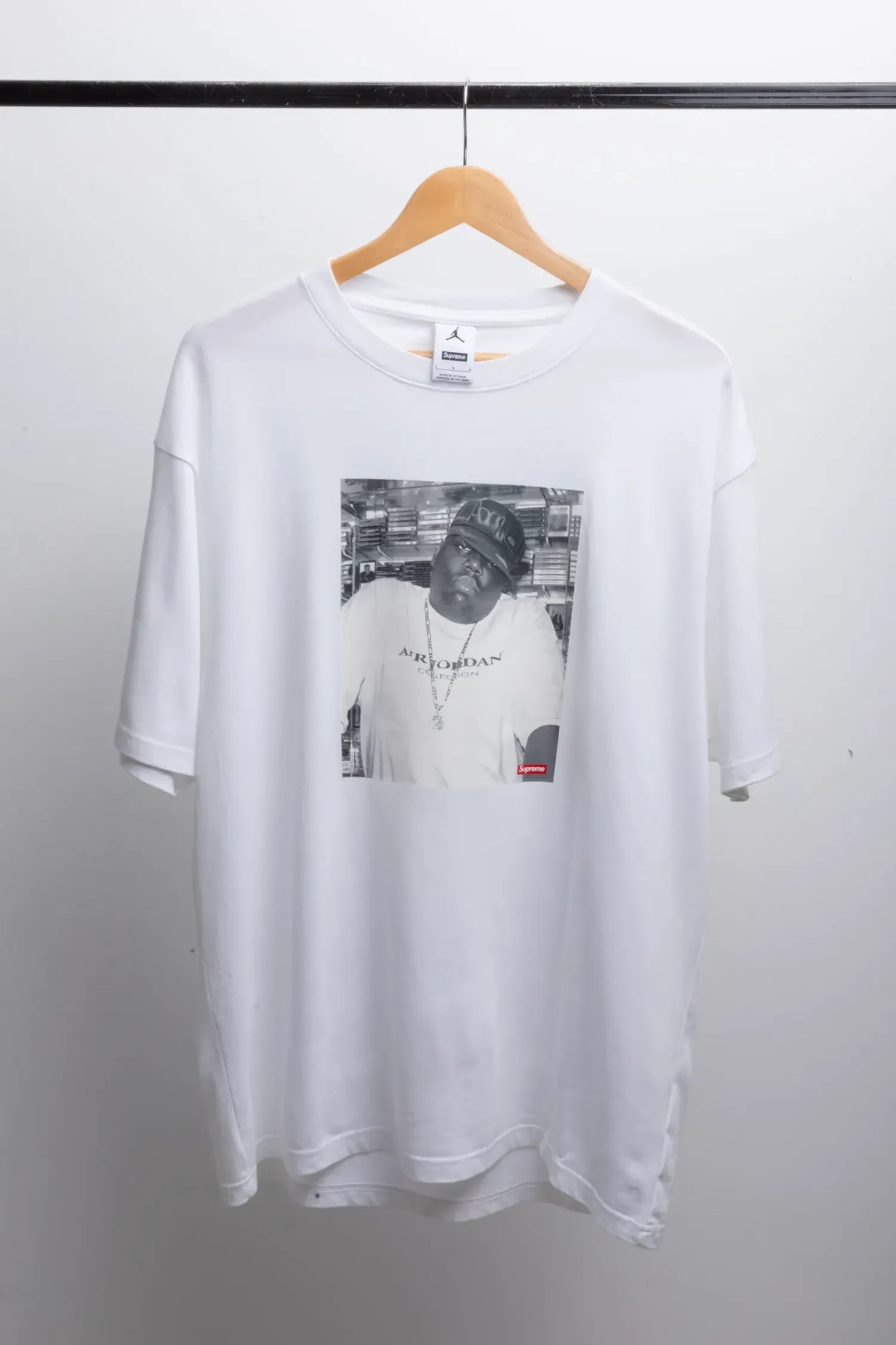 Supreme x Jordan Camiseta Biggie S/S White