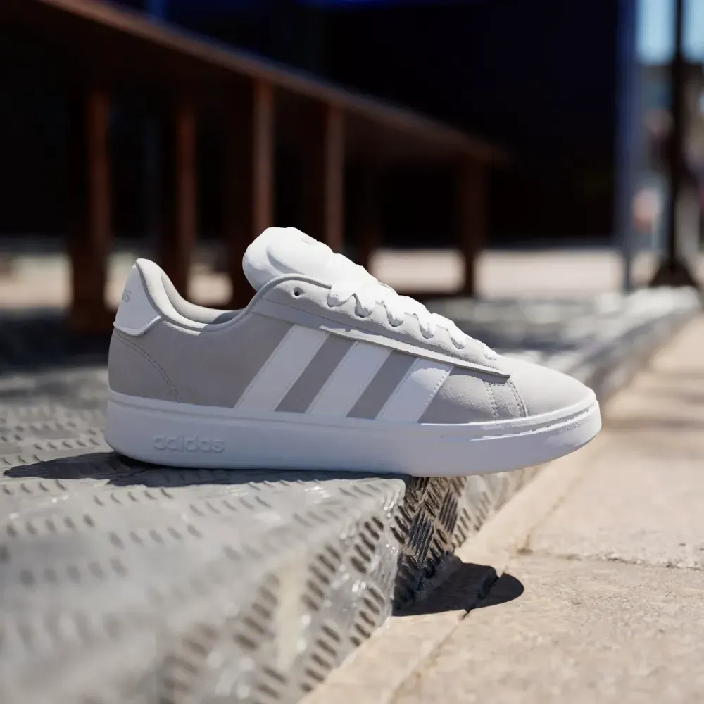 adidas Grand Court Alpha Grey Two Cloud White - Droper