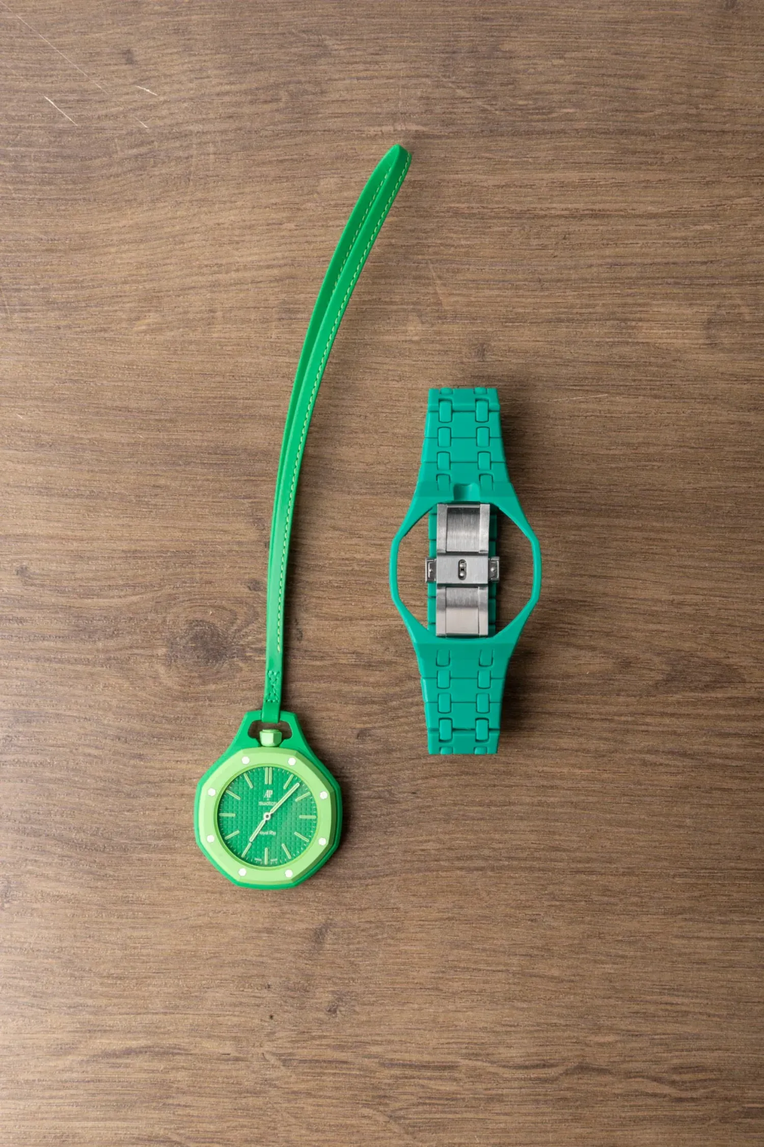 Audemars Piguet x Swatch Relógio Royal Pop GREEN EIGHT 40 mm