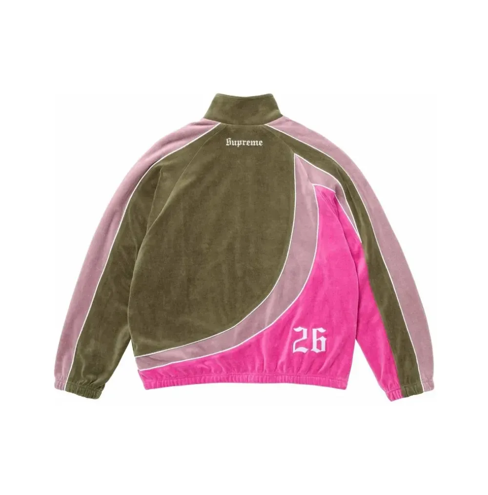 Umbro x Supreme Jaqueta Velour Track Olive FW26-W4 - Droper