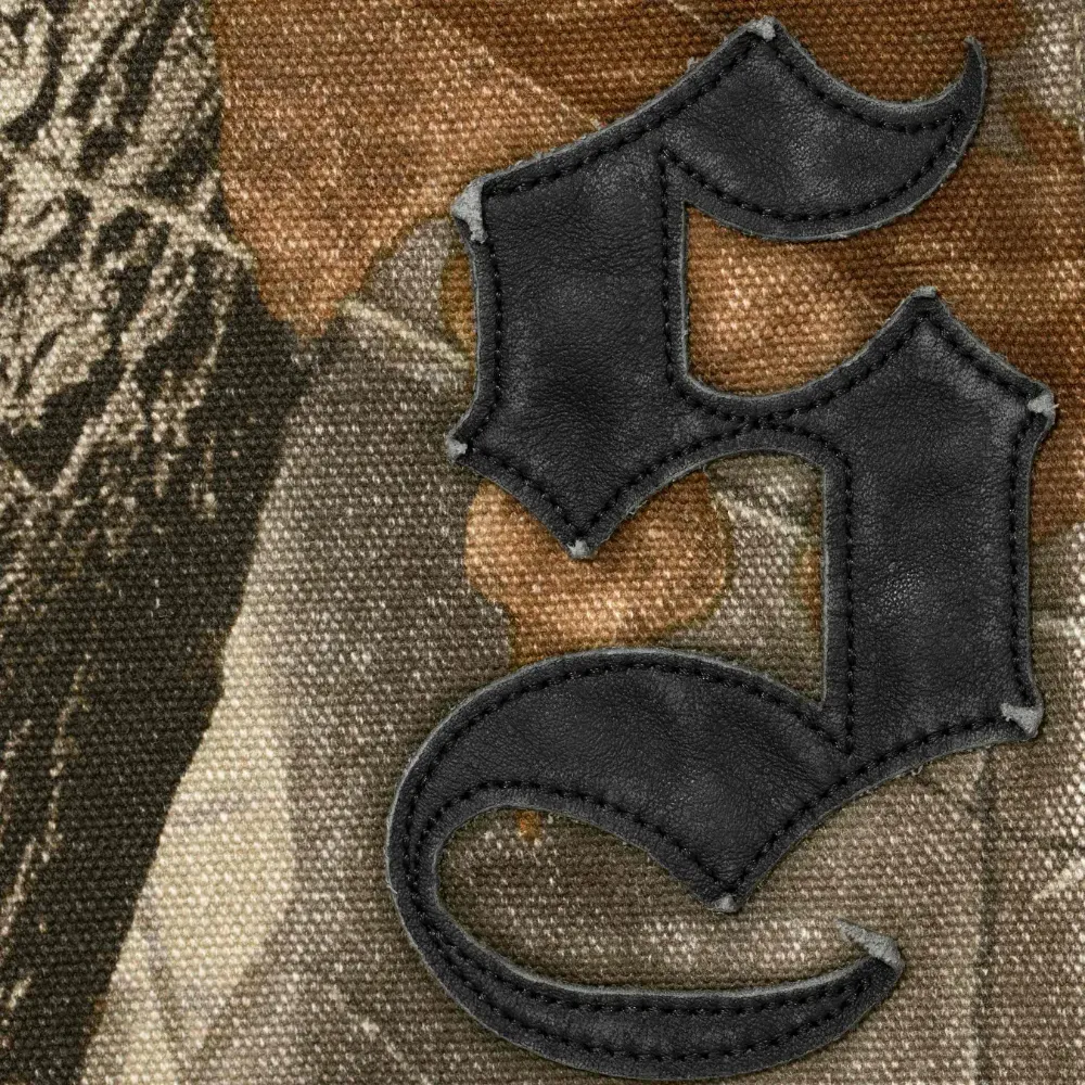Calça Supreme Leather Appliqué Double Knee Painter Hardwoods Camo