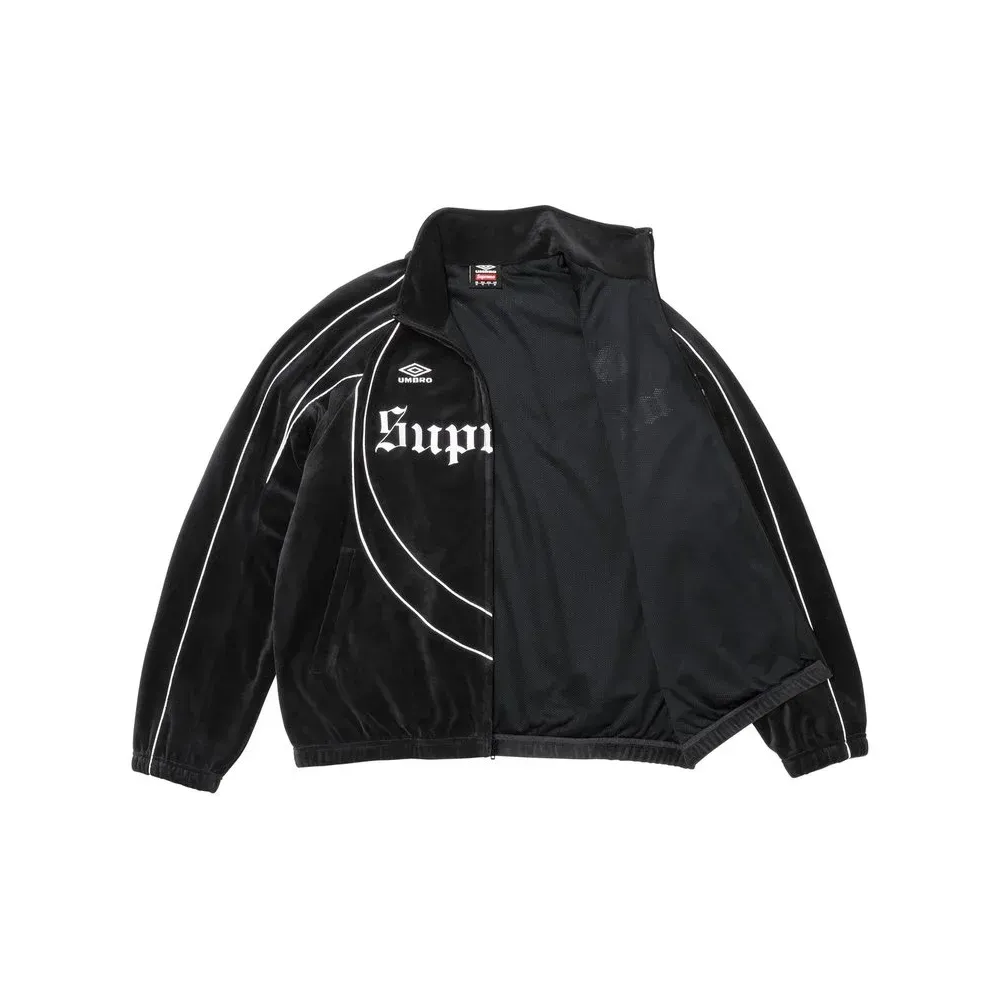 Umbro x Supreme Jaqueta Velour Track Black FW26-W4 - Droper
