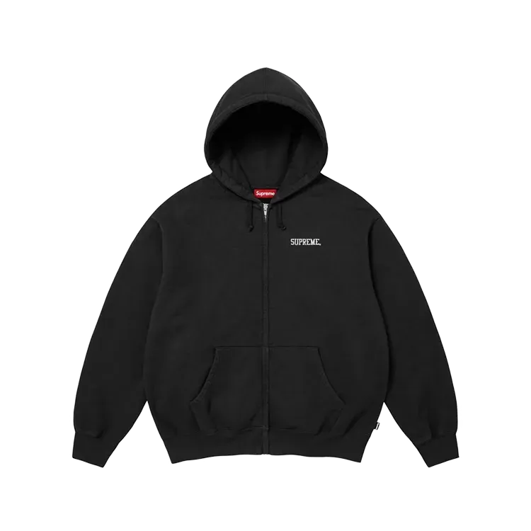 Moletom Supreme Blessed Appliqué Zip Up Black FW26-W4