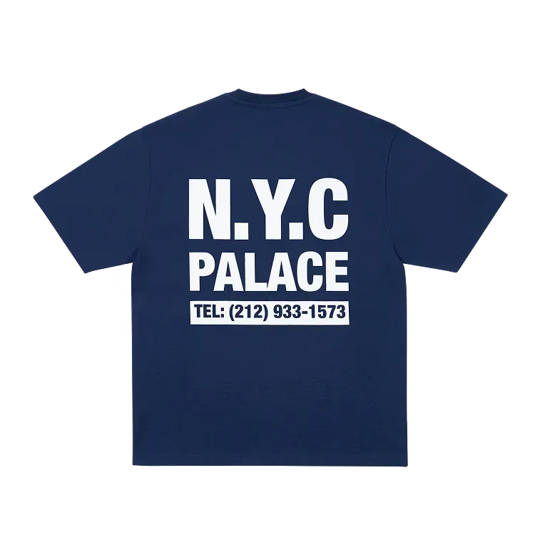 Camiseta Palace Shop Numbers Navy