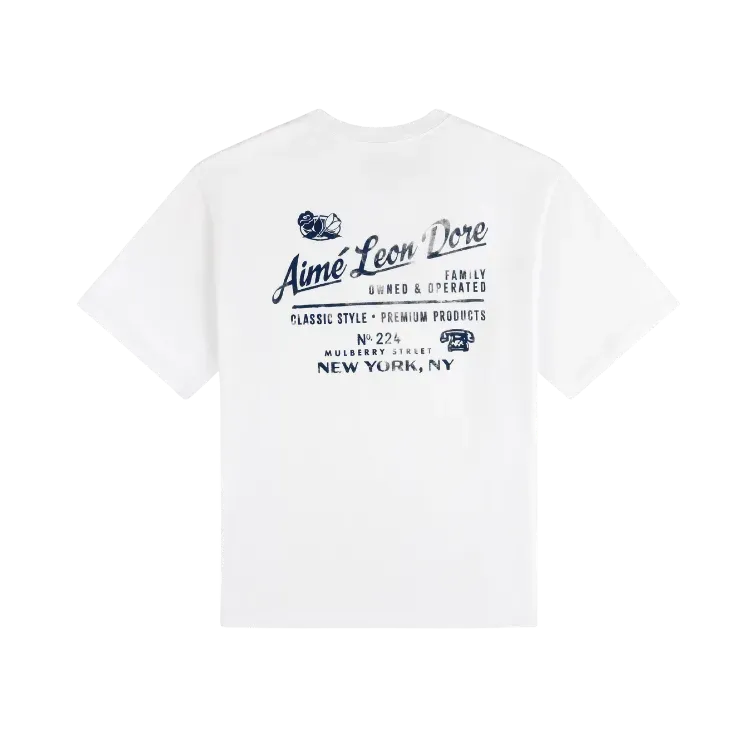 Camiseta Aimé Leon Dore Neighborhood Bright White
