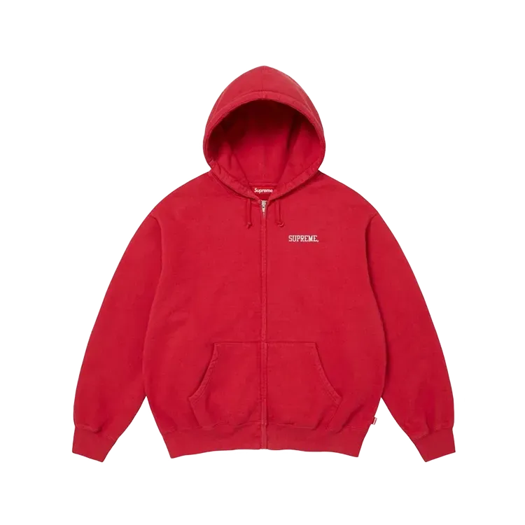 Moletom Supreme Blessed Appliqué Zip Up Red FW26-W4