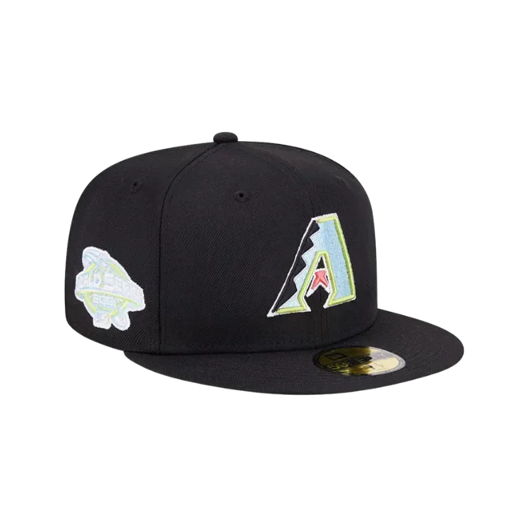 Boné New Era 59Fifty Arizona Diamondbacks Side Patch 2001 Series Black