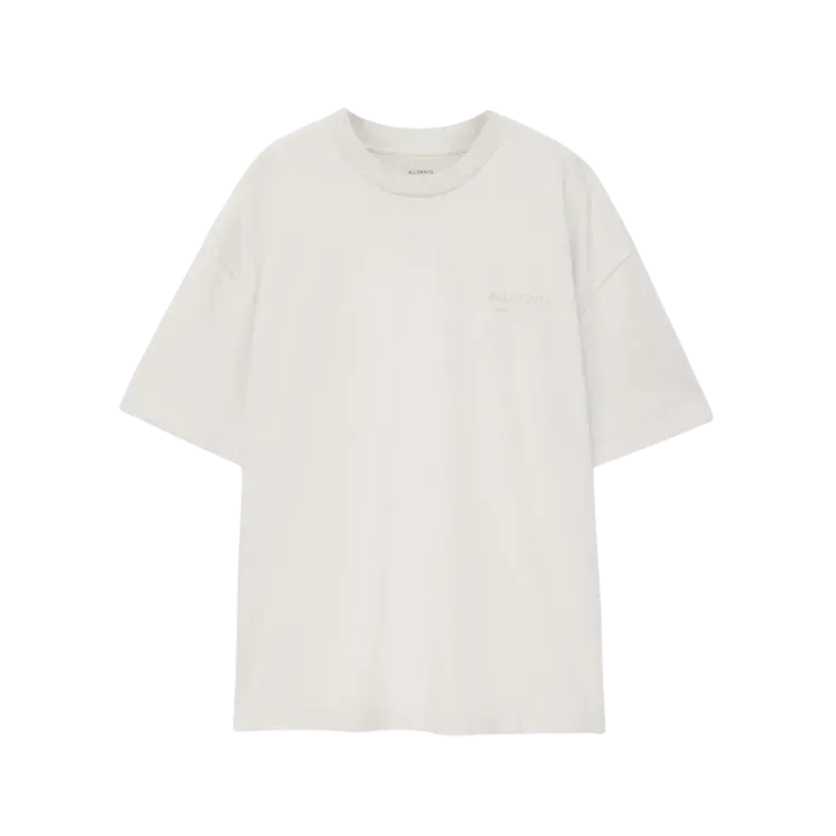 Camiseta AllSaints Xander Oversized Cotton Sky Blue
