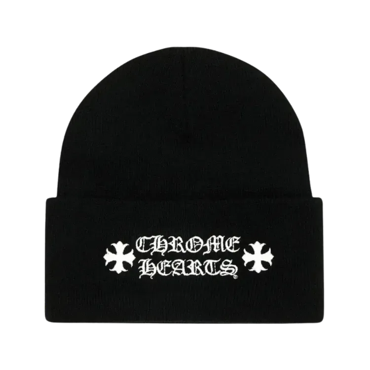 Touca Chrome Hearts Logo Embroidered Black
