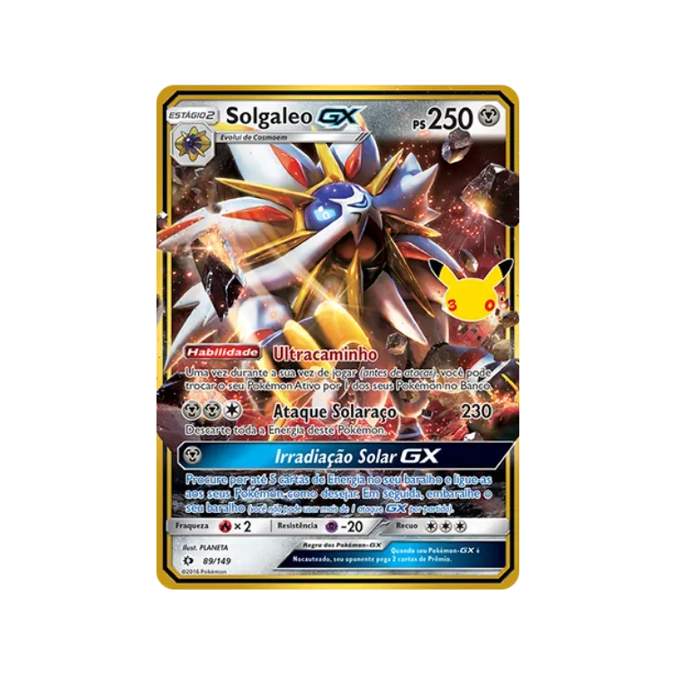 Solgaleo-GX (89/149) Celebração de 30 Anos Pokémon TCG