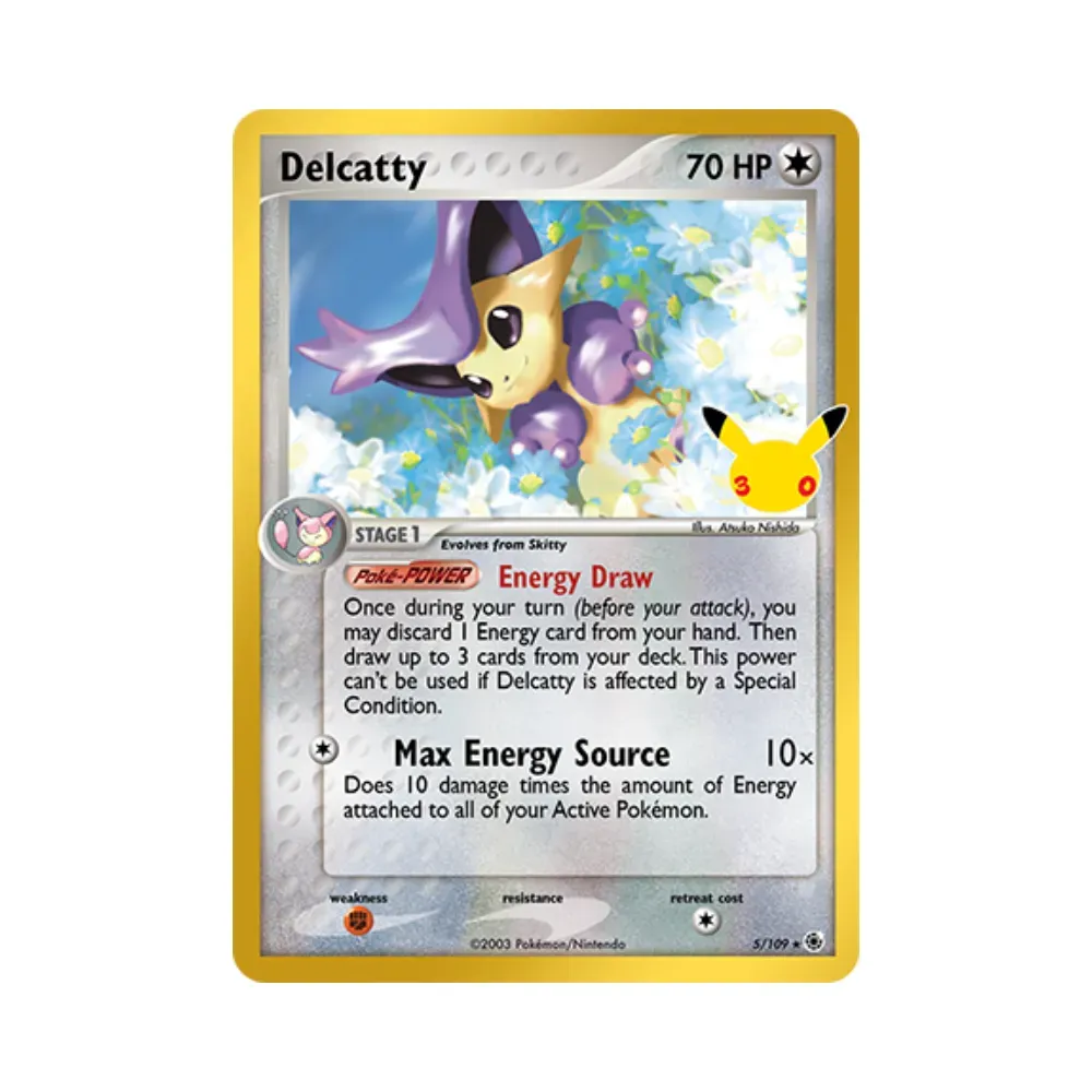 Delcatty (5/109) Celebração de 30 Anos Pokémon TCG foto 1