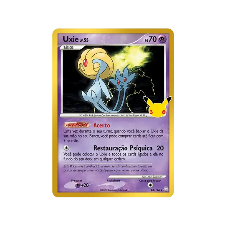 Uxie (43/146) Celebração de 30 Anos Pokémon TCG