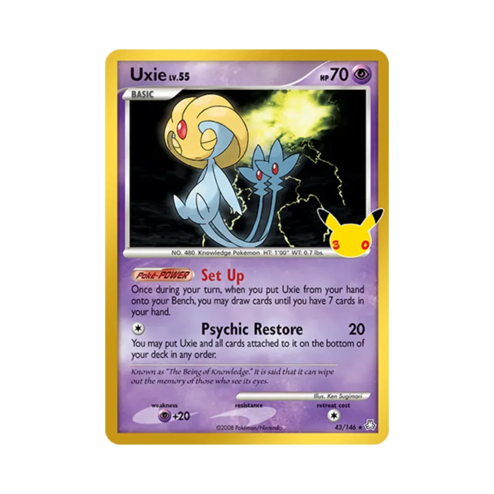 Uxie (43/146) Celebração de 30 Anos Pokémon TCG foto 1