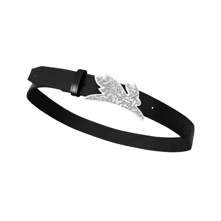 Cinto Lêpre Lê Belt Engraved Black