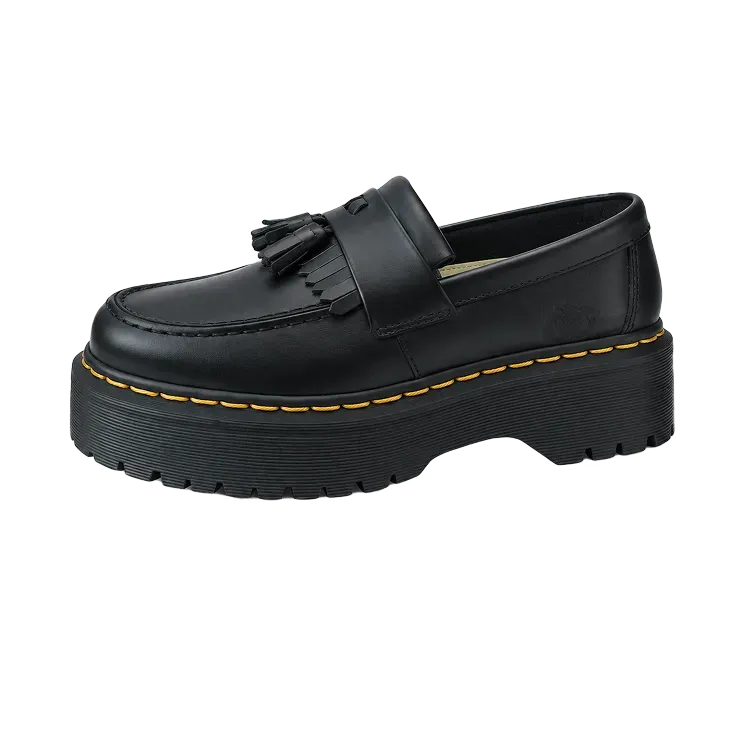 Mocassin Slum Brand Plataforma York Couro Preto