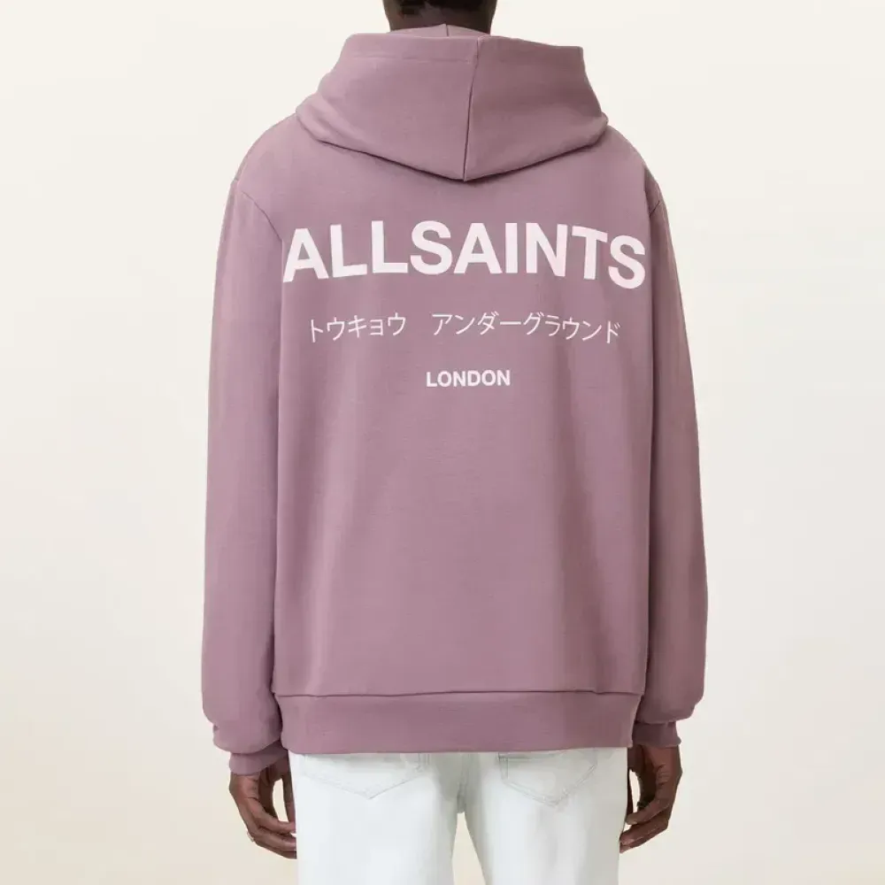 Moletom AllSaints Underground Pullover Logo Purple foto 1