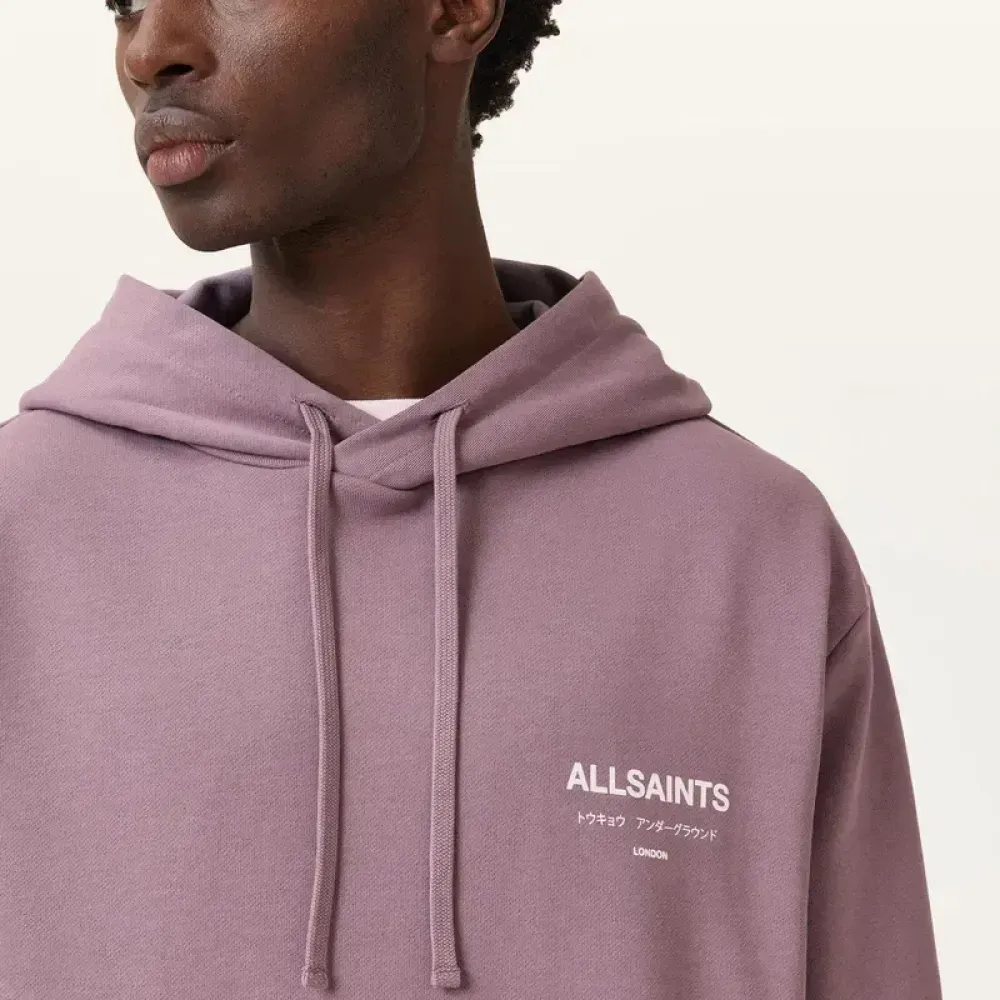 Moletom AllSaints Underground Pullover Logo Purple foto 2