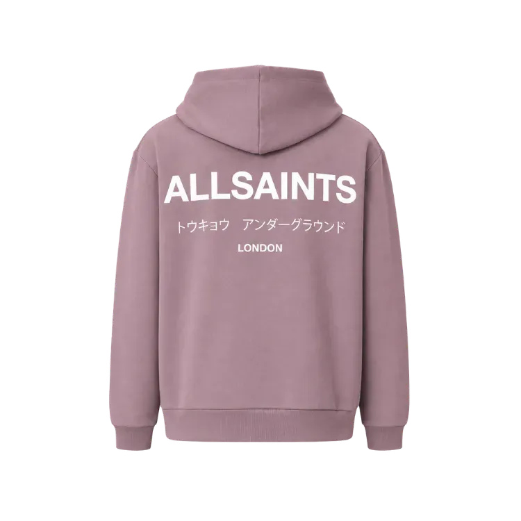 Moletom AllSaints Underground Pullover Logo Purple
