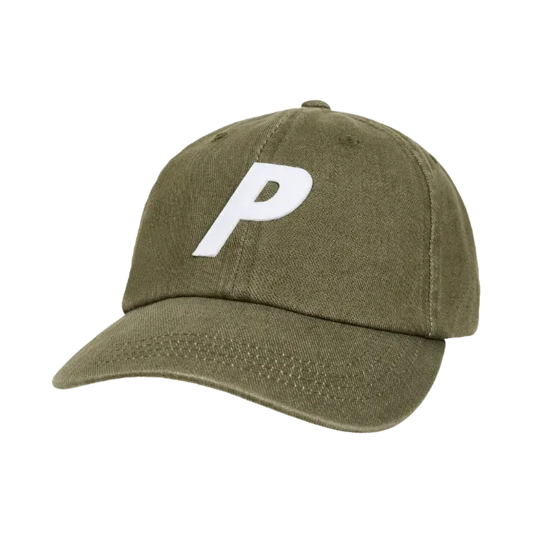 Boné Palace Bleached Denim P 6-Panel Army Olive