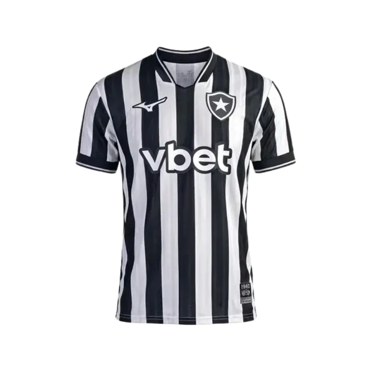 Botafogo x Mizuno Camiseta Home Black White 26/27