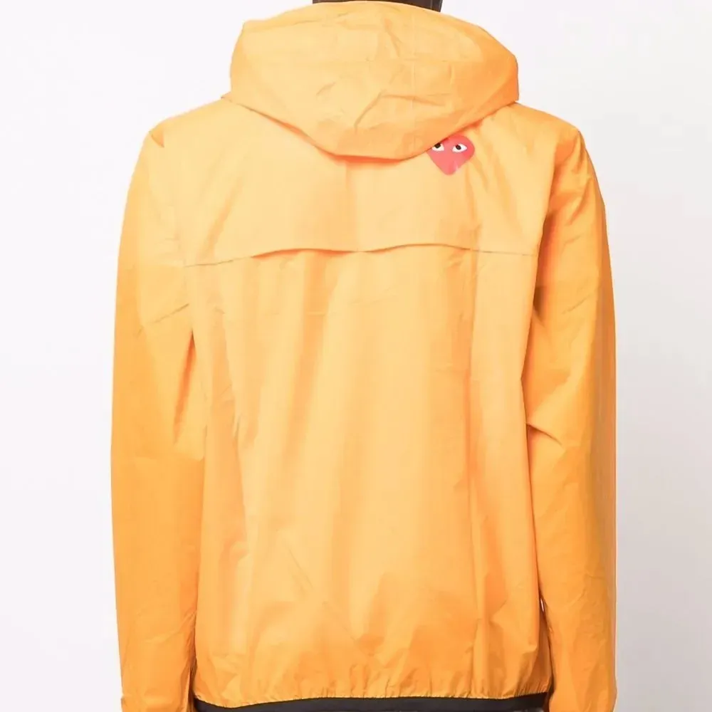 K-Way x Comme Des Garçons Jaqueta Play Hooded Orange - Droper