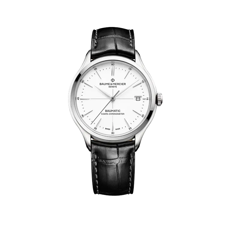 Relógio Baume & Mercier Clifton White Dial 40mm