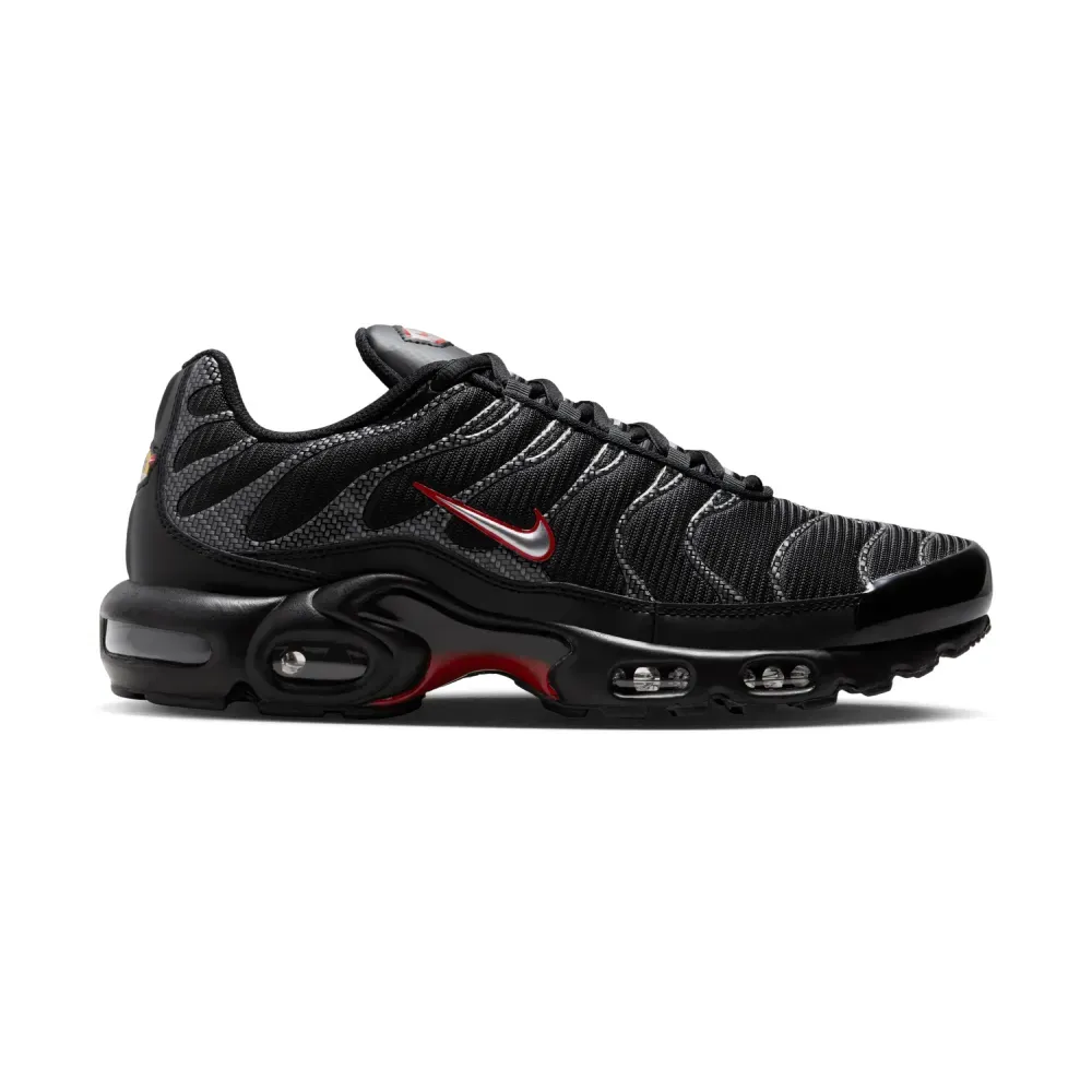 Nike Air Max Plus Black University Red Metallic Silver foto 1