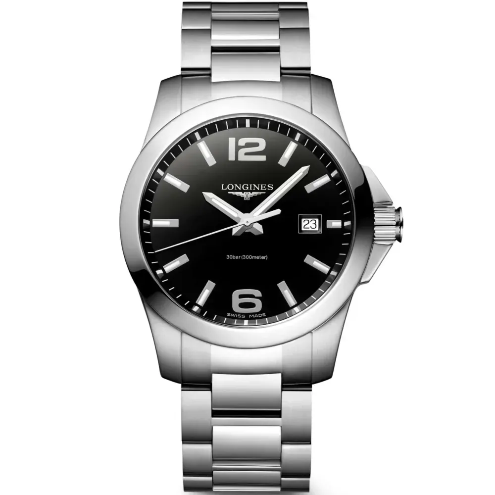 Relógio Longines Conquest Black Dial 41mm - Droper