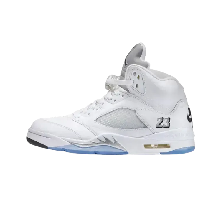 Air Jordan 5 White Metallic