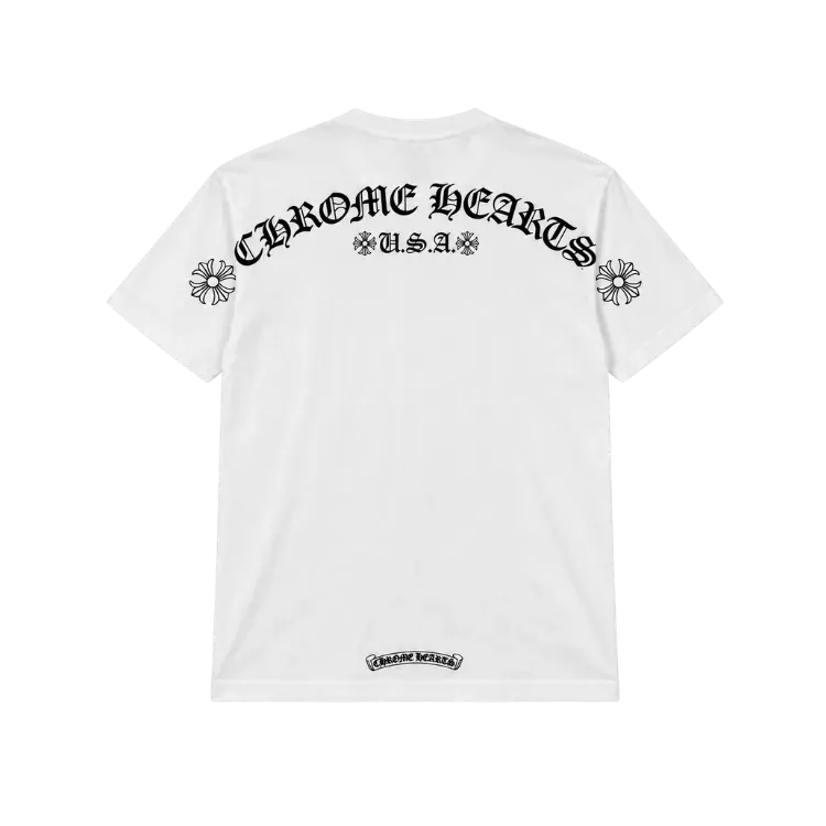 Comme des Garçons x Chrome Hearts Camiseta Slim White - Droper